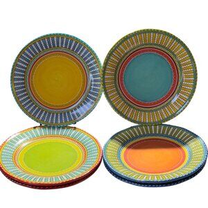 Valencia Certified International Nancy Green 11" Dinner Plates Multicolor  Set O
